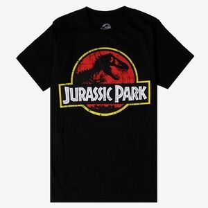Jurassic Park Black T-Shirt LARGE... UNISEX